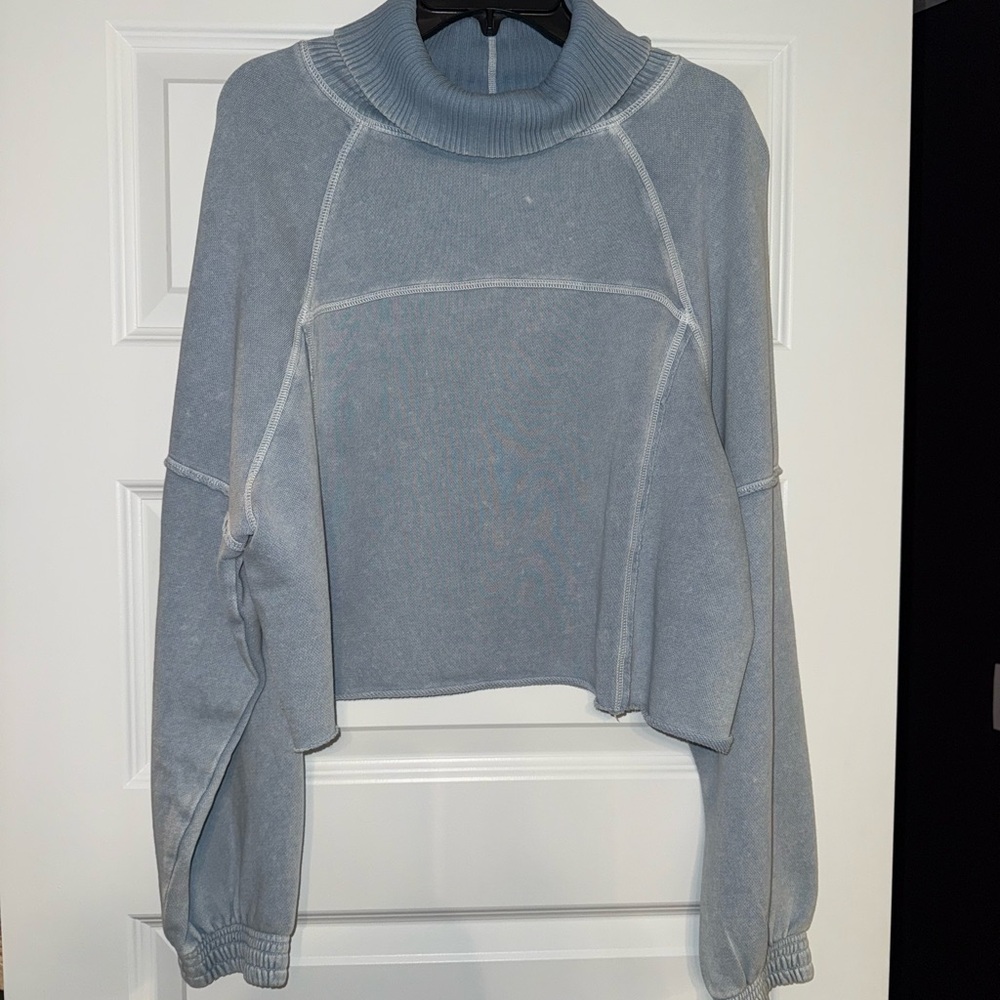 Aerie Light Blue Turtleneck Sweater